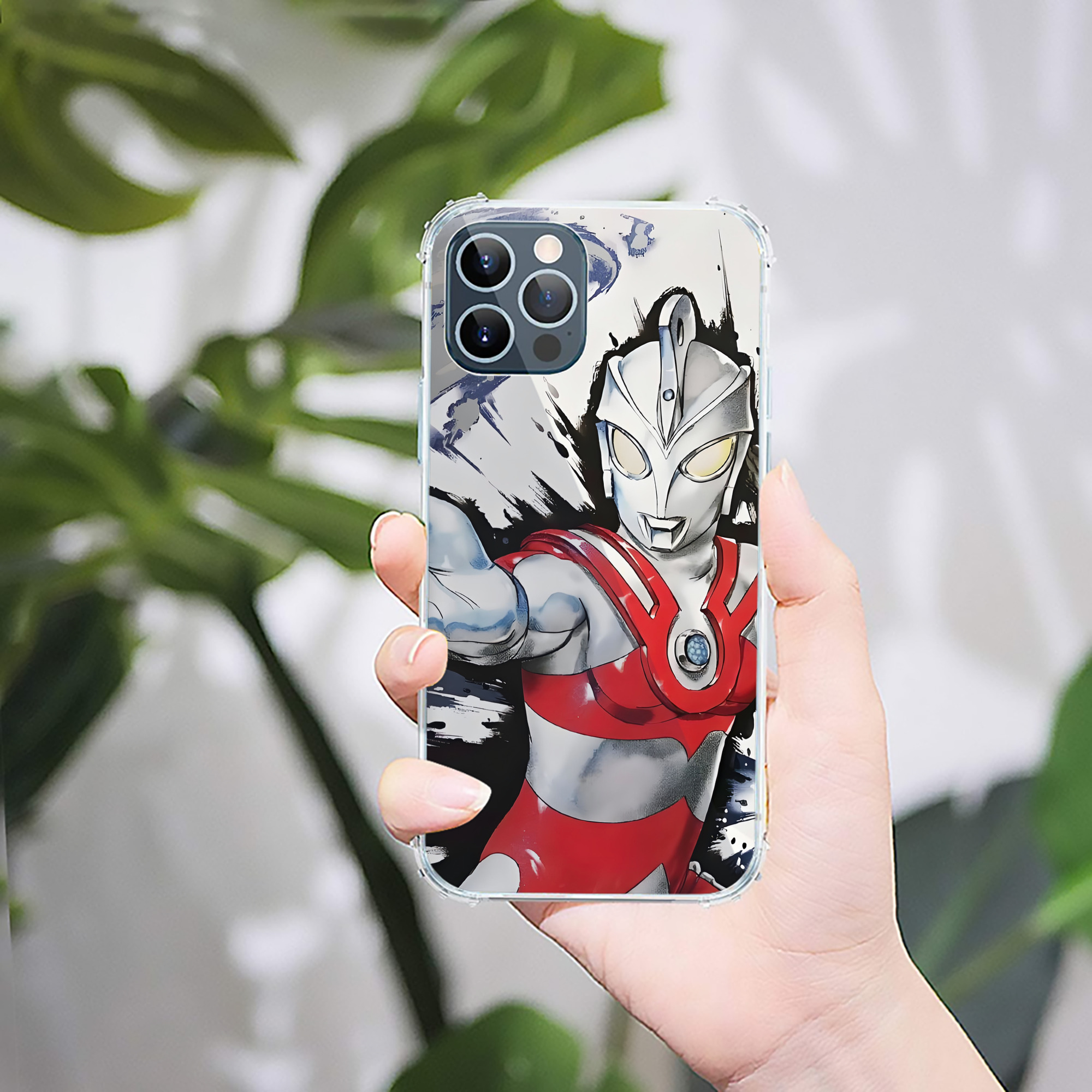 （画像用） ウルトラマン Ultraman 【iPhone 12シリーズ対応】透明スマホケース（クリアソフトケース）